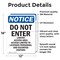 Signmission Do Not Enter Limited Access Area OSHA Notice Sign, Vinyl Decal, 12in W x 18in L, 2PK OS-2PACK-NS-D-1218-V-11193 - alternate 4